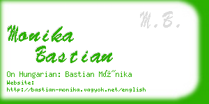 monika bastian business card